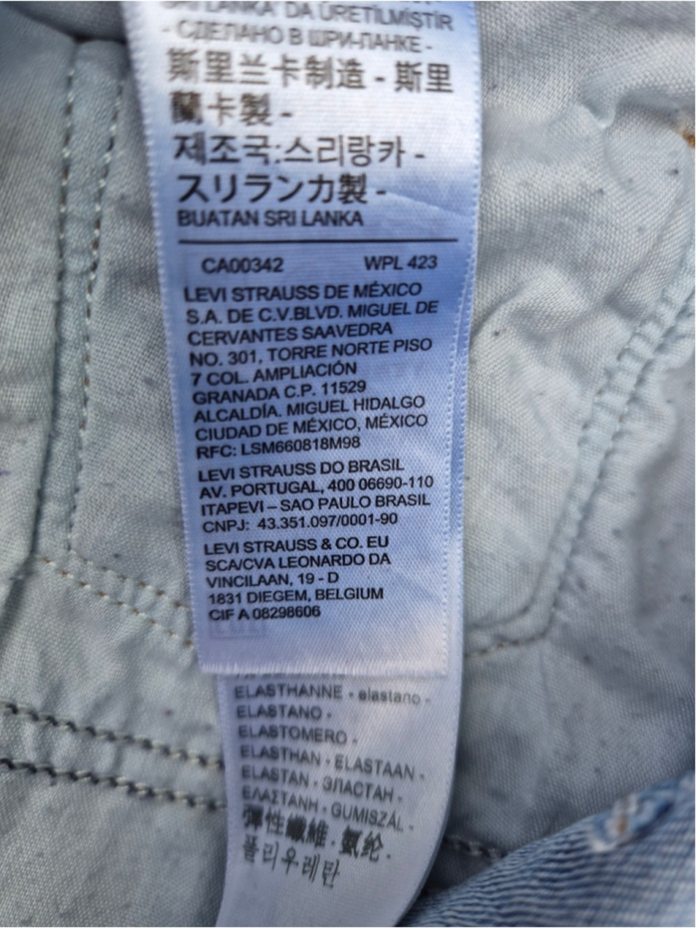 Womens Levi's Classic Straight Leg Jeans 18W - Picture 7 of 9